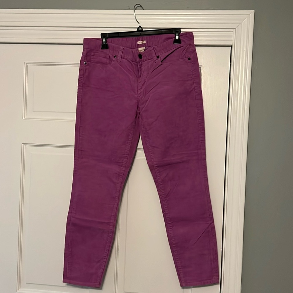 J. Crew Orchid Stretch Vintage Toothpick Cord 31 12